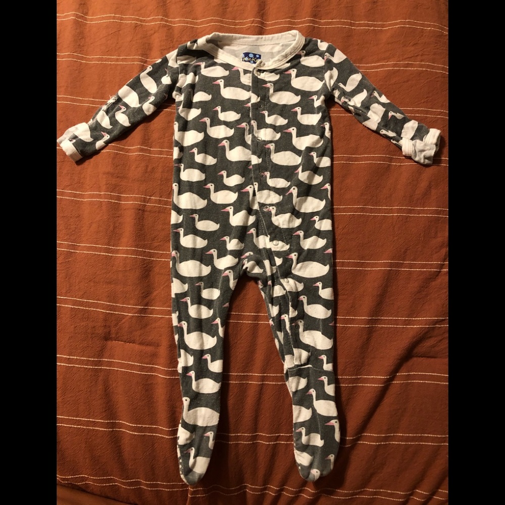 Kickee pants “goose” print
